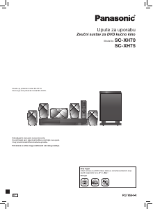 Priručnik Panasonic SC-XH70 Kućno kino