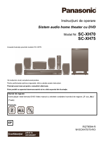 Manual Panasonic SC-XH70 Sistemul home cinema