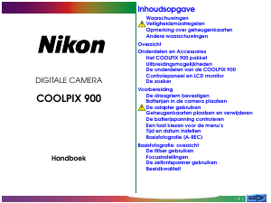 Handleiding Nikon Coolpix 900 Digitale camera