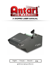 Manual Antari X-310 PRO Fog Machine