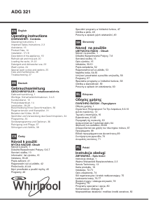 Instrukcja Whirlpool ADG 321 IX Zmywarka