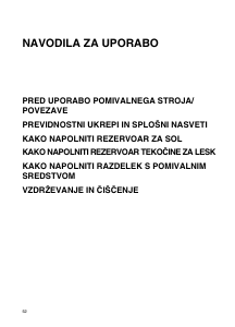 Priročnik Whirlpool ADG 3500 Pomivalni stroj