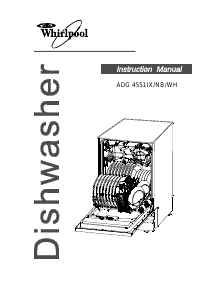 Manual Whirlpool ADG 4551 NB Dishwasher