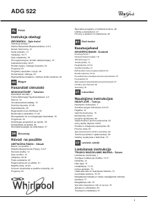 Instrukcja Whirlpool ADG 522 X Zmywarka