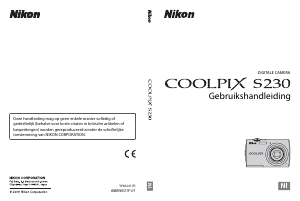 Handleiding Nikon Coolpix S230 Digitale camera