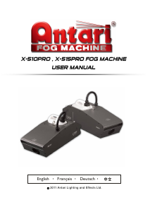 Manual Antari X-510 PRO Fog Machine