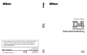 Handleiding Nikon D4 Digitale camera