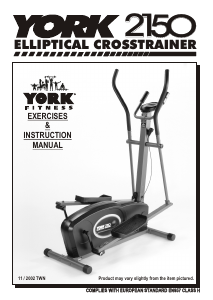 Manual York Fitness 2150 Elliptical Cross Trainer