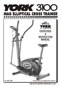 Manual York Fitness 3100 Elliptical Cross Trainer