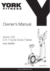 York fitness active best sale 120 exercise bike manual