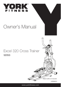 Manual York Fitness Excel 320 Cross Trainer