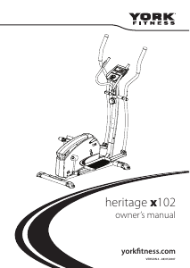 Manual York Fitness Heritage X102 Cross Trainer