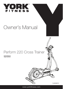 Manual York Fitness Perform 220 Cross Trainer
