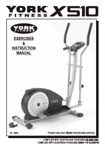 Manual York Fitness X510 Cross Trainer