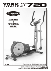 Manual York Fitness X720 Cross Trainer