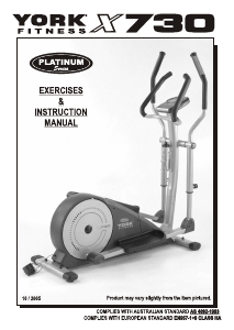 Manual York Fitness X730 Cross Trainer