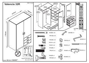 كتيب خزانة ملابس Valencia (2 doors) Wehkamp