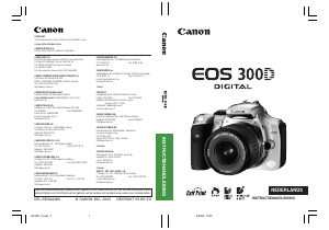 Handleiding Canon EOS 300D Digitale camera
