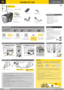 Handleiding Topeak SoundLite USB Fietslamp