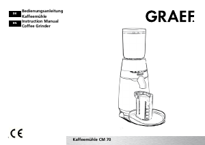 Handleiding Graef CM 70 Koffiemolen