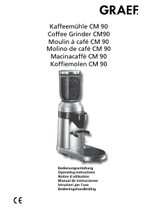 Bedienungsanleitung Graef CM 90 Kaffeemühle