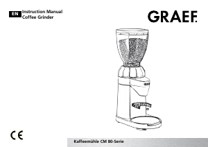 Manual Graef CM 800 Coffee Grinder