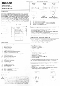 Mode d’emploi Theben RAM 795 HF Thermostat