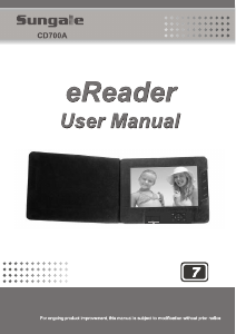 Manual Sungale CD700A E-Reader