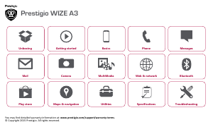 Manual Prestigio Wize A3 Mobile Phone