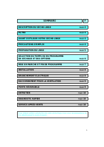 Mode d’emploi Whirlpool AWZ 1390 Sèche-linge