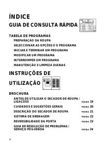 Manual Whirlpool AWZ 2411 Máquina de secar roupa