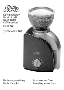 Manual Solis Scala 166 Coffee Grinder