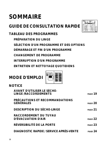 Mode d’emploi Whirlpool AWZ 320 Sèche-linge