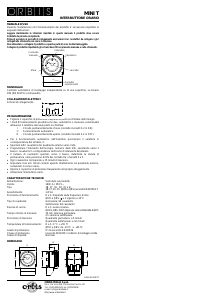 Manuale Orbis MINI T (pre-2011) Temporizzatore