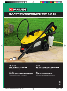 Bedienungsanleitung Parkside PHD 100 A1 Hochdruckreiniger