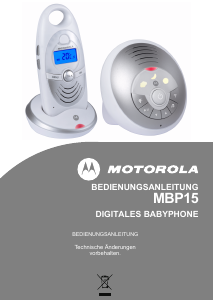 Bedienungsanleitung Motorola MBP15 Babyphone