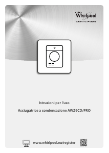 Manuale Whirlpool AWZ9CD/PRO Asciugatrice