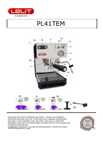 Руководство LELIT PL41TEM Эспрессо-машина
