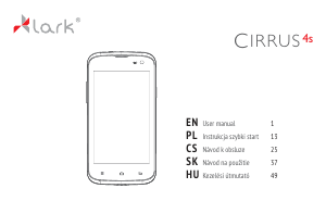 Manuál Lark Cirrus 4s Mobilní telefon