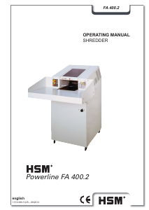 Manual HSM Powerline FA 400.2 Paper Shredder