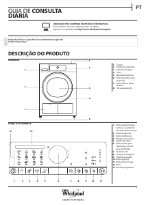 Manual Whirlpool HSCX 10433 Máquina de secar roupa