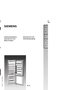 Handleiding Siemens KI34VA20 Koel-vries combinatie