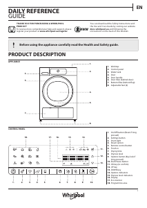 Manual Whirlpool HSCX 10447 Dryer