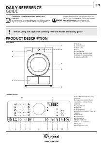 Manual Whirlpool HSCX 70421 Dryer