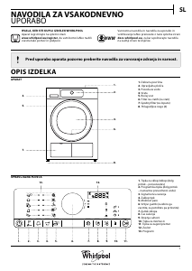 Priročnik Whirlpool HSCX 80420 Sušilni stroj