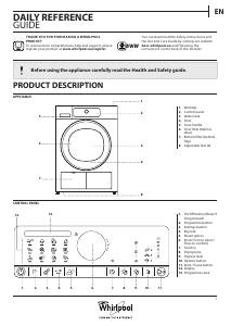 Manual Whirlpool HSCX 80426 Dryer