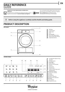 Manual Whirlpool HSCX 80540 Dryer