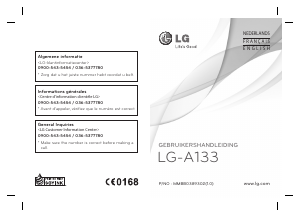 Handleiding LG A133 Mobiele telefoon