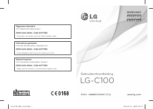 Mode d’emploi LG C100 Téléphone portable