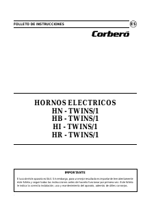 Manual de uso Corberó HN-TWINS/1 Horno